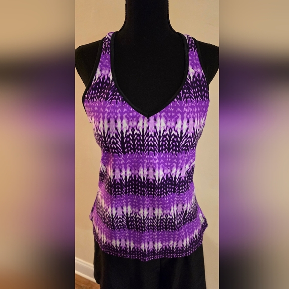 Gerry Ladies Purple & Black Tankini Set with Shorts (Size XL) - Picture 4 of 15